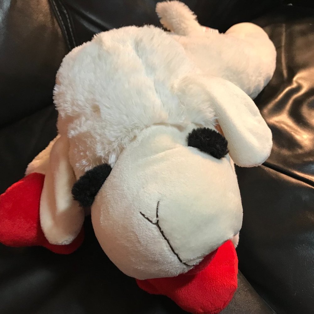 MultiPet Lambchop Plush Dog Toy 25" with Squeaker